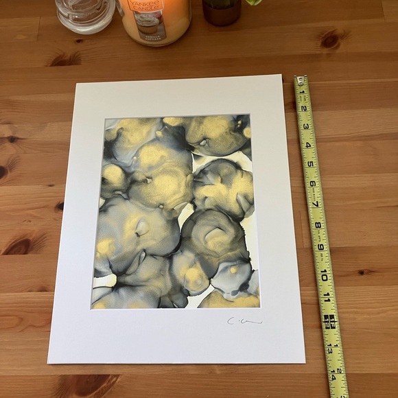 New Original Signed Artwork Alcohol Ink on Paper 160 - Picture 5 of 5